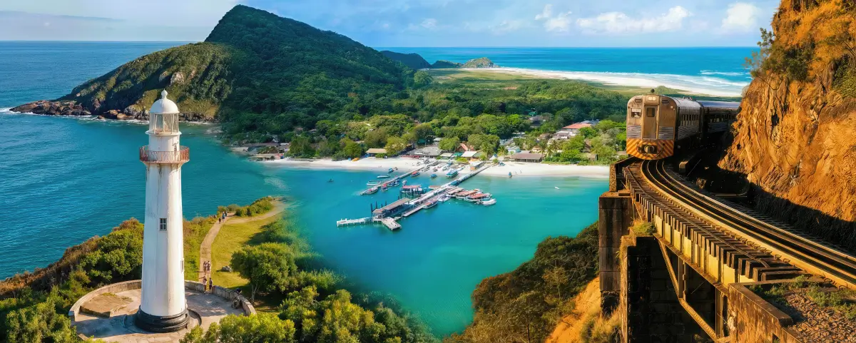Ilha do Mel e Trem