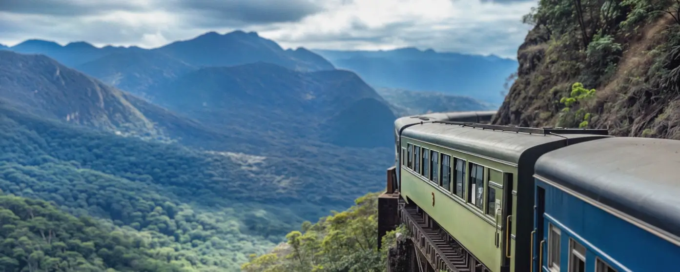 Trem no Viaduto Carvalho